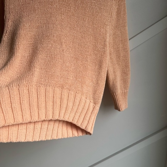 Gap Slouchy dolman-sleeve sweater Peach Cotton Knit Women's Size XS - Picture 5 of 9